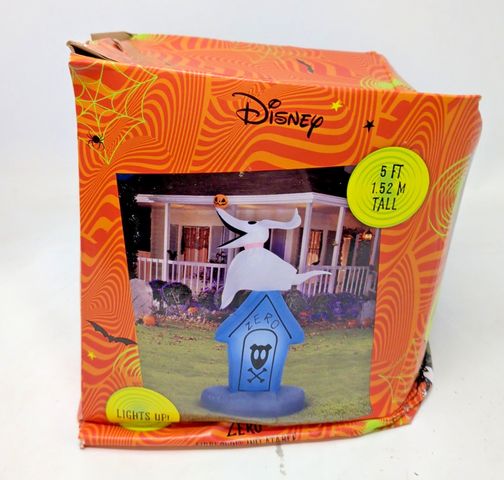 NEW Disney Zero Nightmare Before Christmas Halloween Airblown Inflatable 5ft